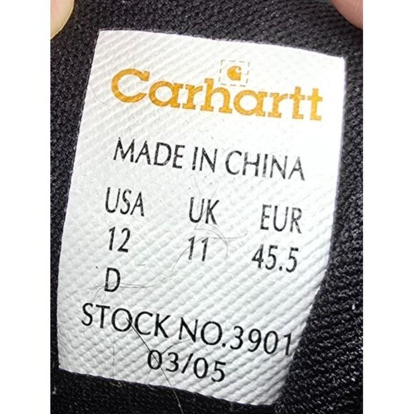 Carhartt Mens Safety Toe‎ Work Shoes Size 12 Yellow/Black - Picture 4 of 13